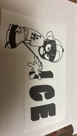 Peeing Calvin "ICE" Vinyl Decal Sticker