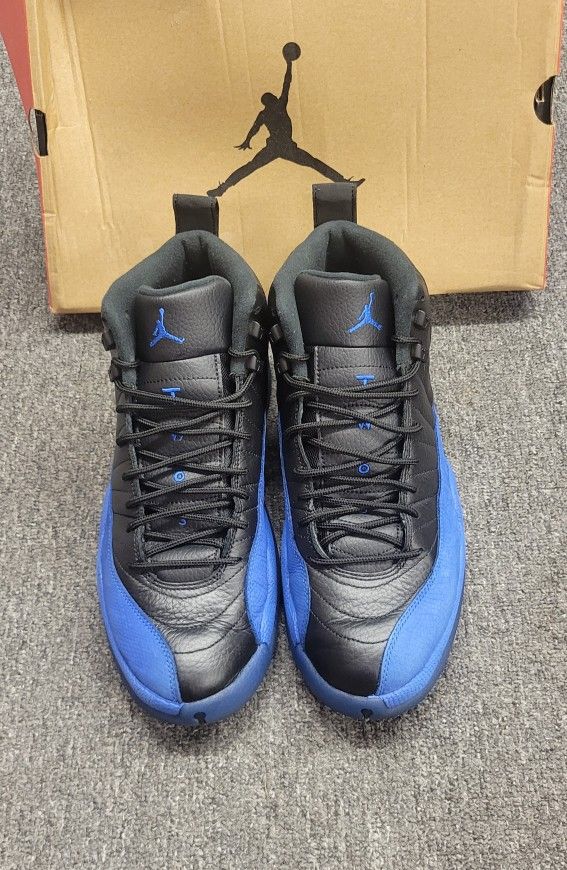 Nike Air Jordan 12 XII Retro Black Game Royal Men's Size 12 130690-014