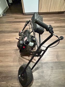 Mini bike with wheelie bar