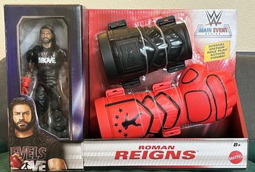 Mattel WWE Main Event Roman Reigns Special Edition Figure & Role Play Gloves