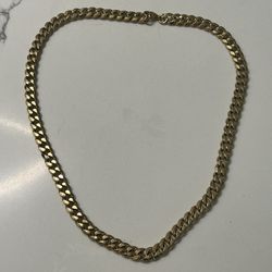 14k Solid Gold Cuban link chain(9mm,22mm