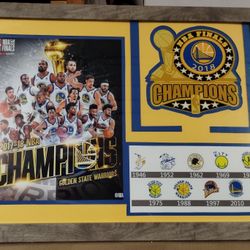 Golden State Warriors Championship Custom Frame 