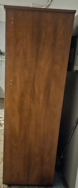 Divided Double Door Wardrobe w/ Two Drawers