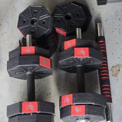 Adjustable Weights Dumbbells  44lbs 