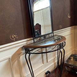 Mirror With Console Table 