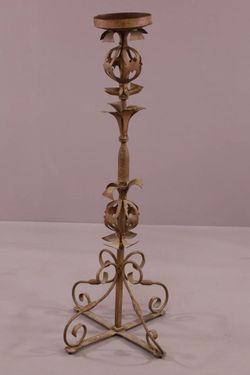Spanish style iron candle stand