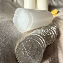 Canadian Maple .9999 Silver Coins