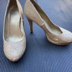 Gold Sparkle Heels
