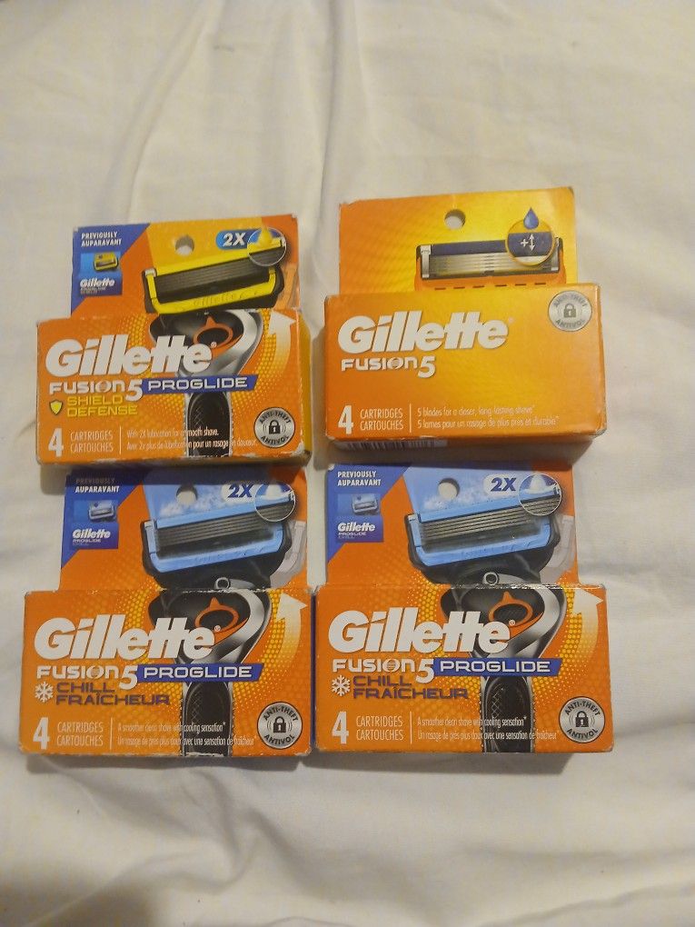 Gillette Fusion 5 Cartridges Brand New