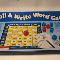 Roll And Write Word Game 