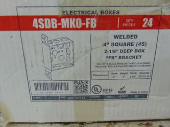 Junction Box - 4" x 2 1/8" #4SDB-MKO-FB