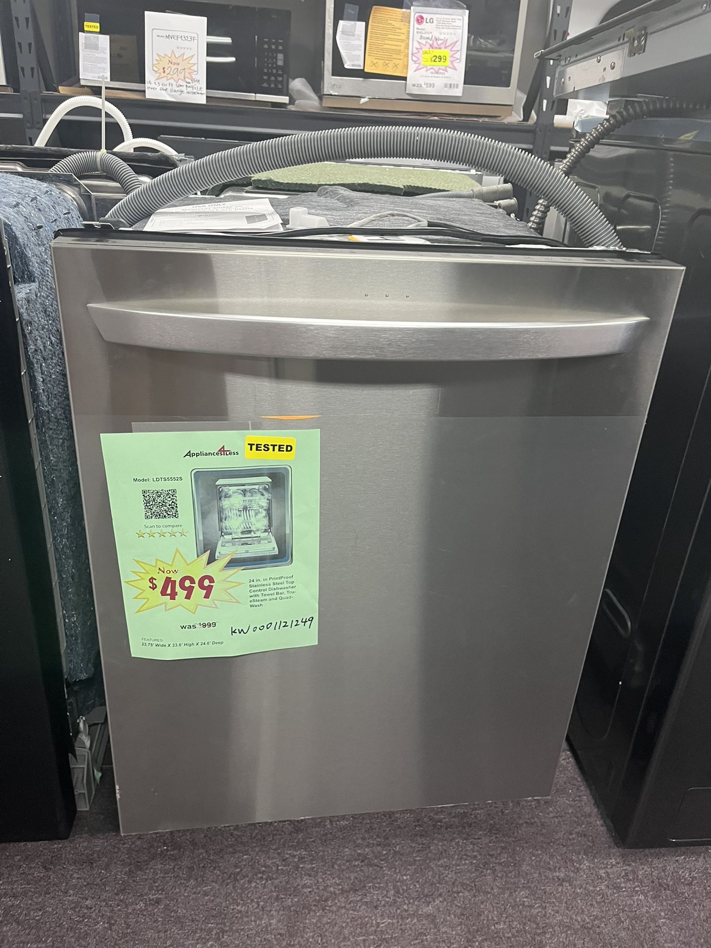 Dishwasher, 3-layers LG New Scratch And Dents Stainless Steel 
