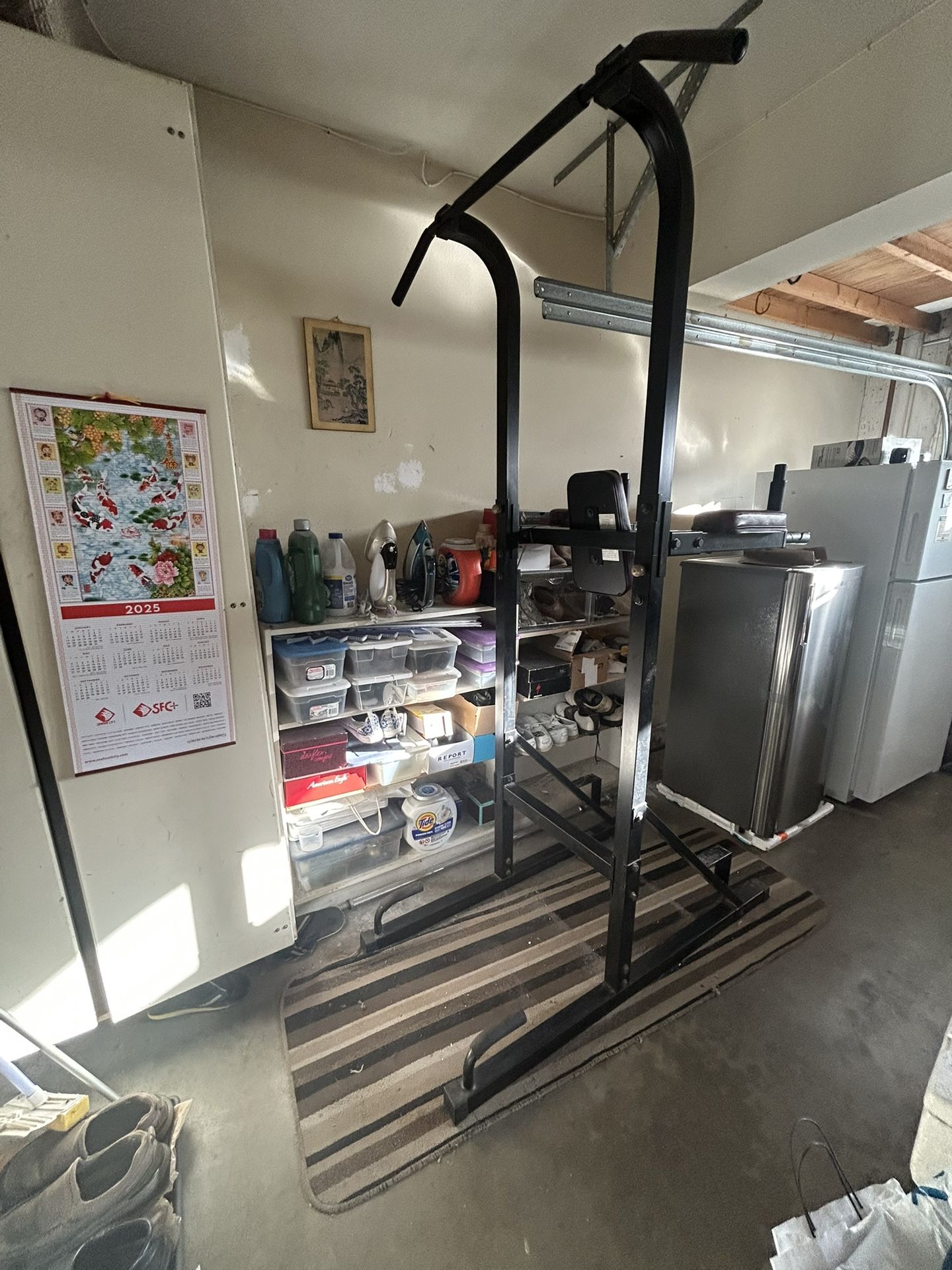 Power Tower Pull Up Dip Station Assistive Trainer Multi-Function Home Gym Strength Training Fitness
