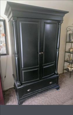 Black Armoire 48L 28W 79H
