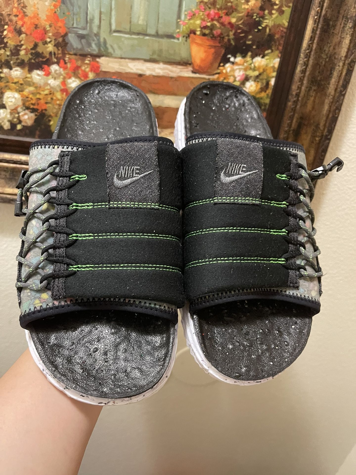 Nike Asuna Crater Slide Black Sandals