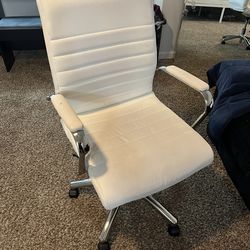 white desk chair
