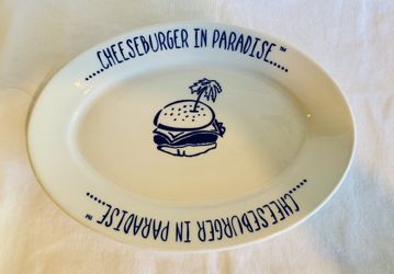 Cheeseburger in Paradise Platter Jimmy Buffet Homer Laughlin Made in USA