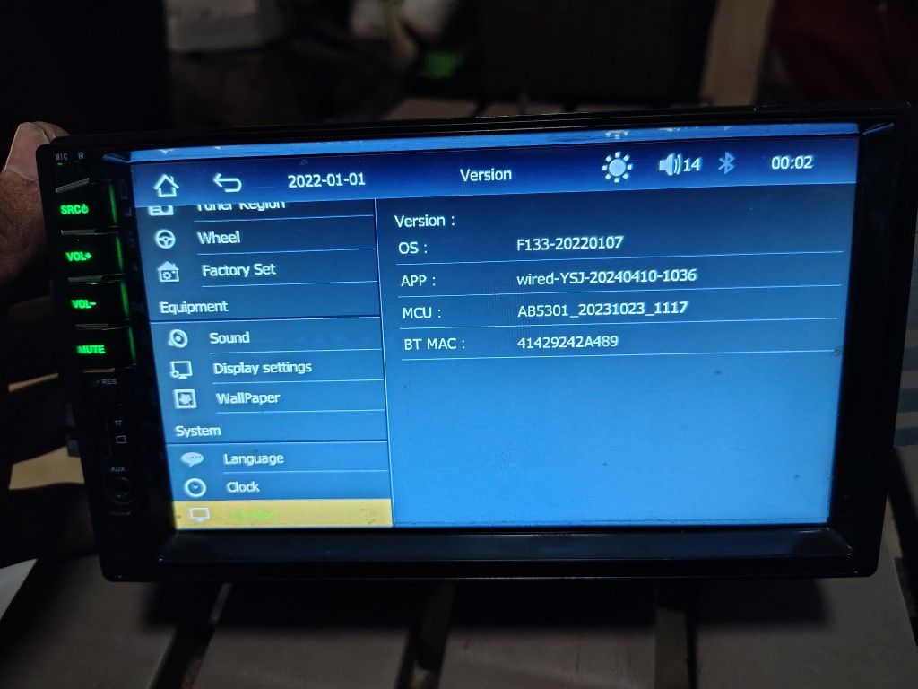 F133 Mp5 Car Media PLayer Like New Still Has Screen Protector MP5 Double Din