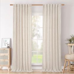 Linen Curtains, 52"x 96"