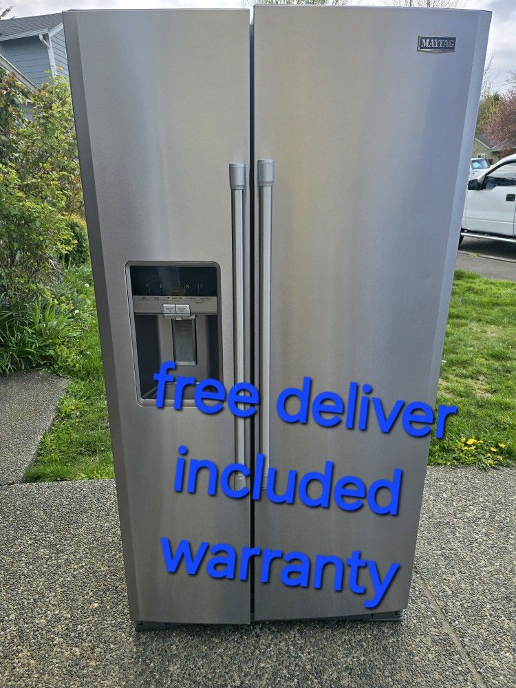 30 Days Warranty (Maytag Fridge Size 36w 30d 69h) I Can Help You With Free Delivery Within 10 Miles Distance 