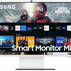 SAMSUNG 32" M80C UHD HDR Smart Computer Monitor Screen with Streaming TV