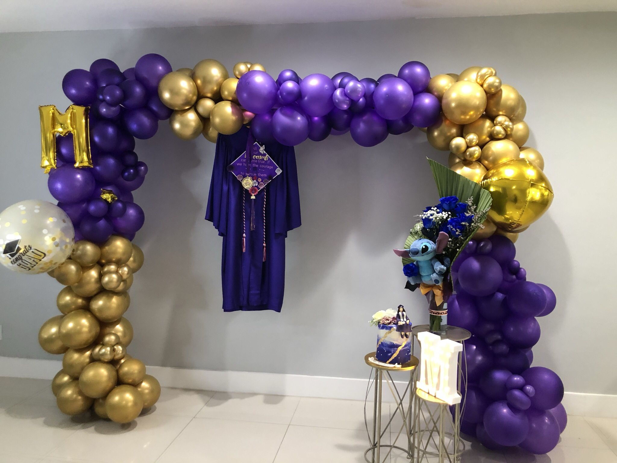 Balloons Garland Graduation 8x8