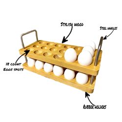 Kitchen wooden Egg Holders