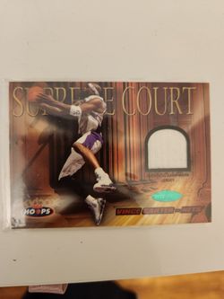 Vince Carter NBA Hoops Supreme Court Jersey Relic Card
