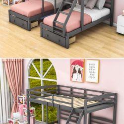 Triple Bunk Bed 1 Full Bed 2 Twin Beds