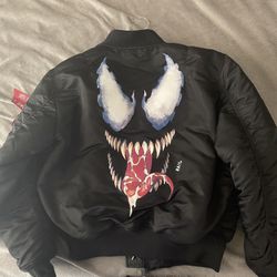 Bait x marvel x alpha industries men ma1 venom reversible jacket best sale