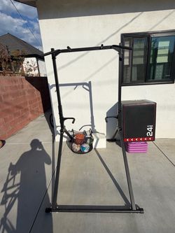 Power Tower Pull-Up & Dip Station – Home Gym
