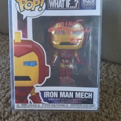 Autographed Funko POP! Iton Man Mech | Signed byMike Gustovich