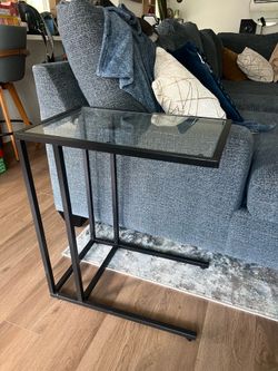 Glass Top Side Table