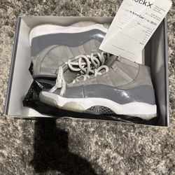 Jordan 11 Cool Grey 7’5