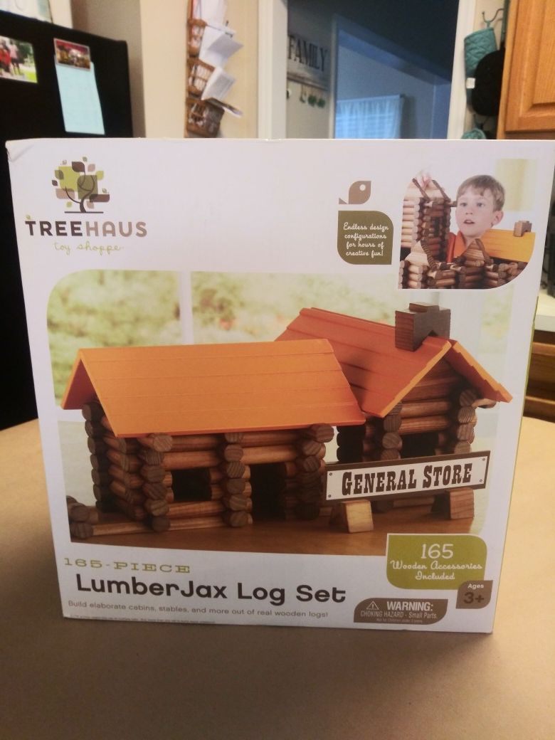Lumber jax log set