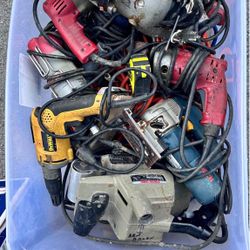 Large Tool Lot – Power Tools – Mixed Brands – AS IS