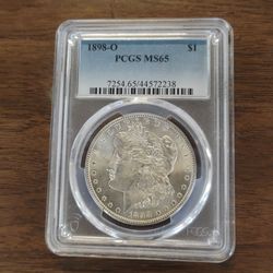 PCGS  MS65 1898-O Morgan Silver Dollar