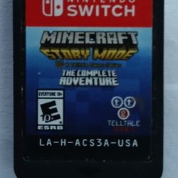 Nintendo Switch Minecraft Story Mode The Complete Adventure Game 