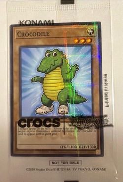 Yu-Gi-Oh X crocs Crocodile Monster Card Promo Foil 2026  1 card