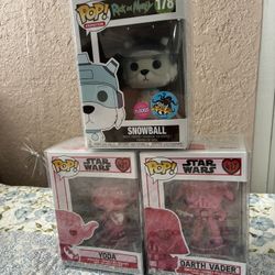 Star Wars And Rick And Morty Funko Pops