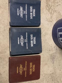 : Lot of 3 Vintage 1(contact info removed) Chevrolet Truck Data Books Salesman Catalogs Paint Chips