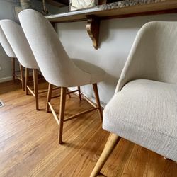 4 Bar Stool Chairs 