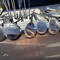 Golf Club, Drivers Fairways, Hybrids, And Wedges