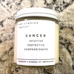 Zodiac Astrology Candle - Cancer - Water Sign