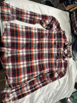 Orange/white Flannel