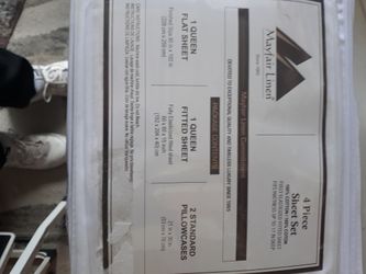 4 pc. Sheet Set Queen Size Egyptian Cotton 