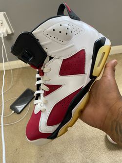 Jordan 6 carmines size 10 w box