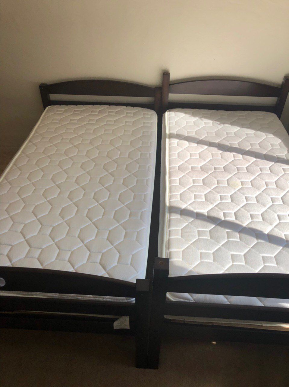 Children’s twin bunk bed with mattress
