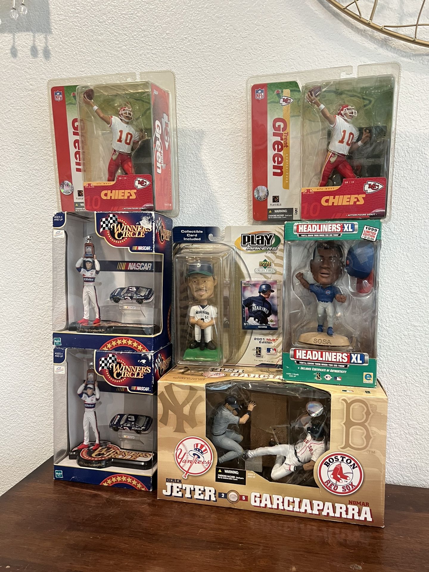 Beautiful 7 Collectible Sports Figures