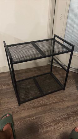 Table side rack / shelf (black)